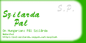 szilarda pal business card