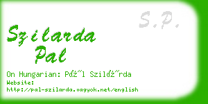 szilarda pal business card